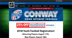 Desktop Screenshot of conwayyouthfootball.com